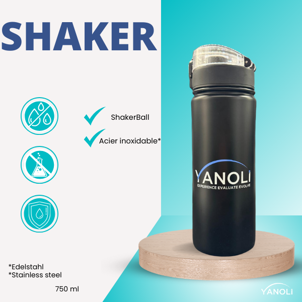 Yanoli Shaker Stainless Steel Black